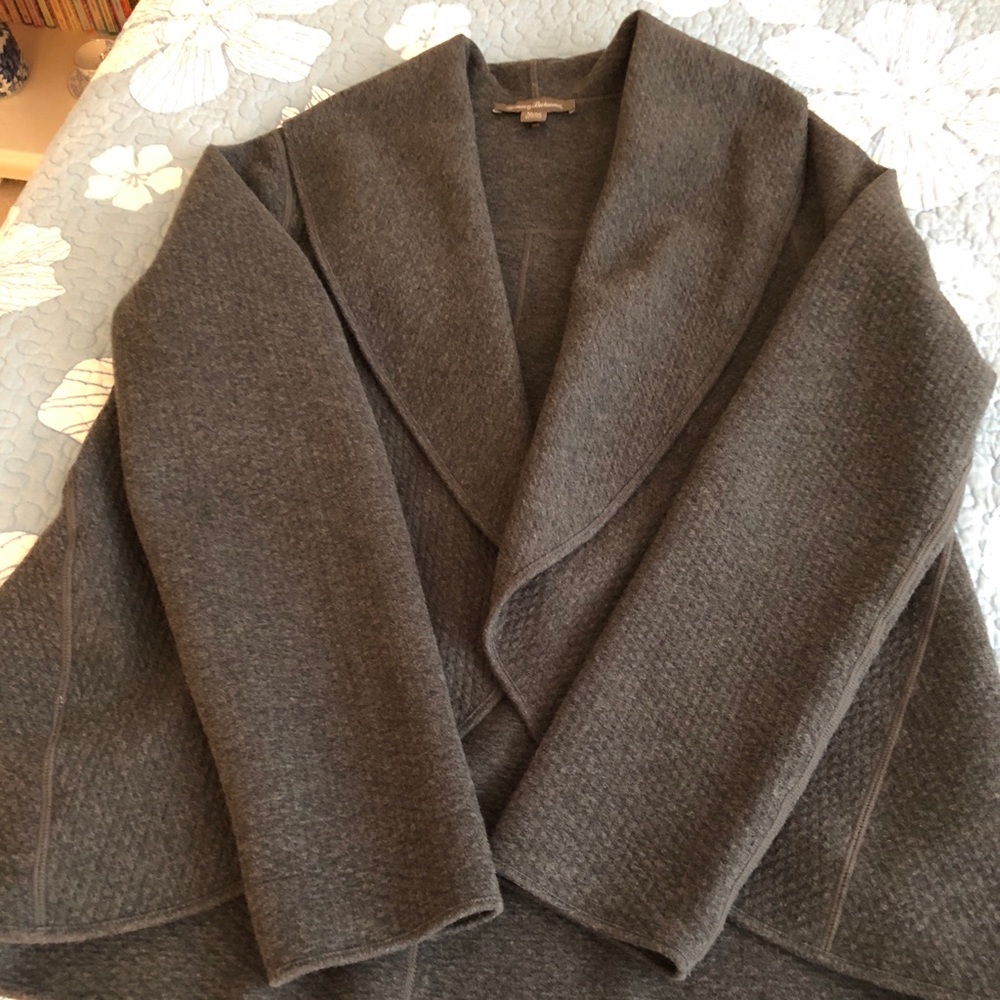 Tommy Bahama Open Shawl Collar Sweatshirt M - Grey